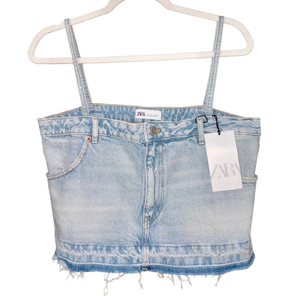 NWT Zara denim crop top